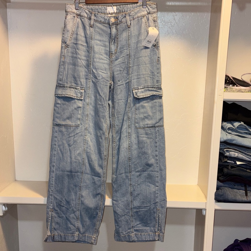 Time and Tru Light Blue Wide Leg Jeans